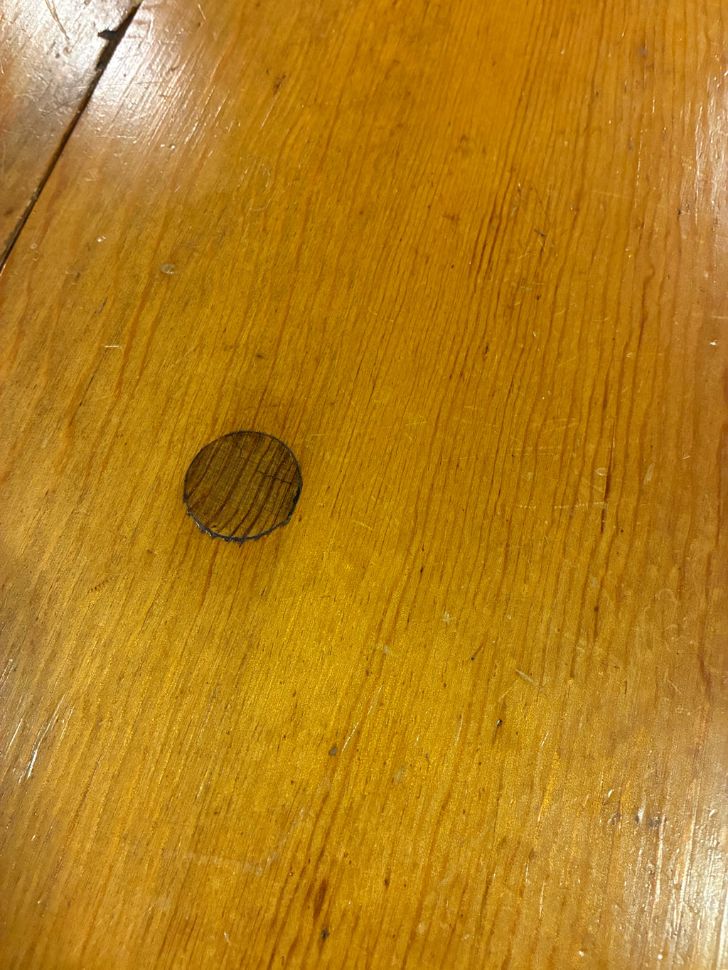 Plank-Top Trestle Drop-Leaf Dining Table