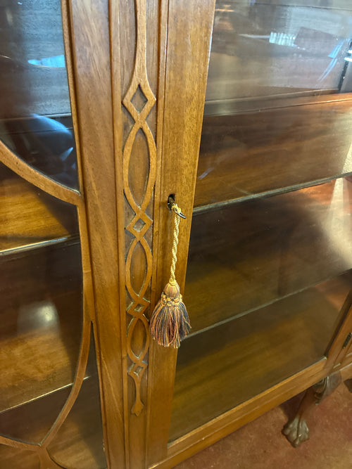 Antique BANTA Display Cabinet |Early 1900's 47.5Lx64.25Hx17.75D