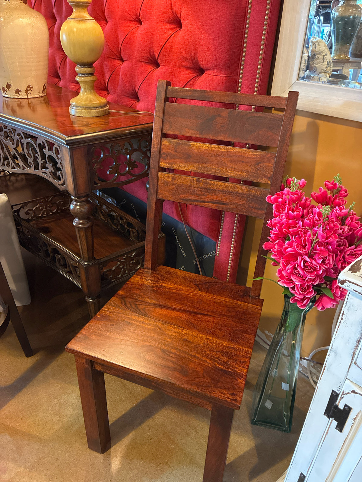 Ladder Back Wood Chair