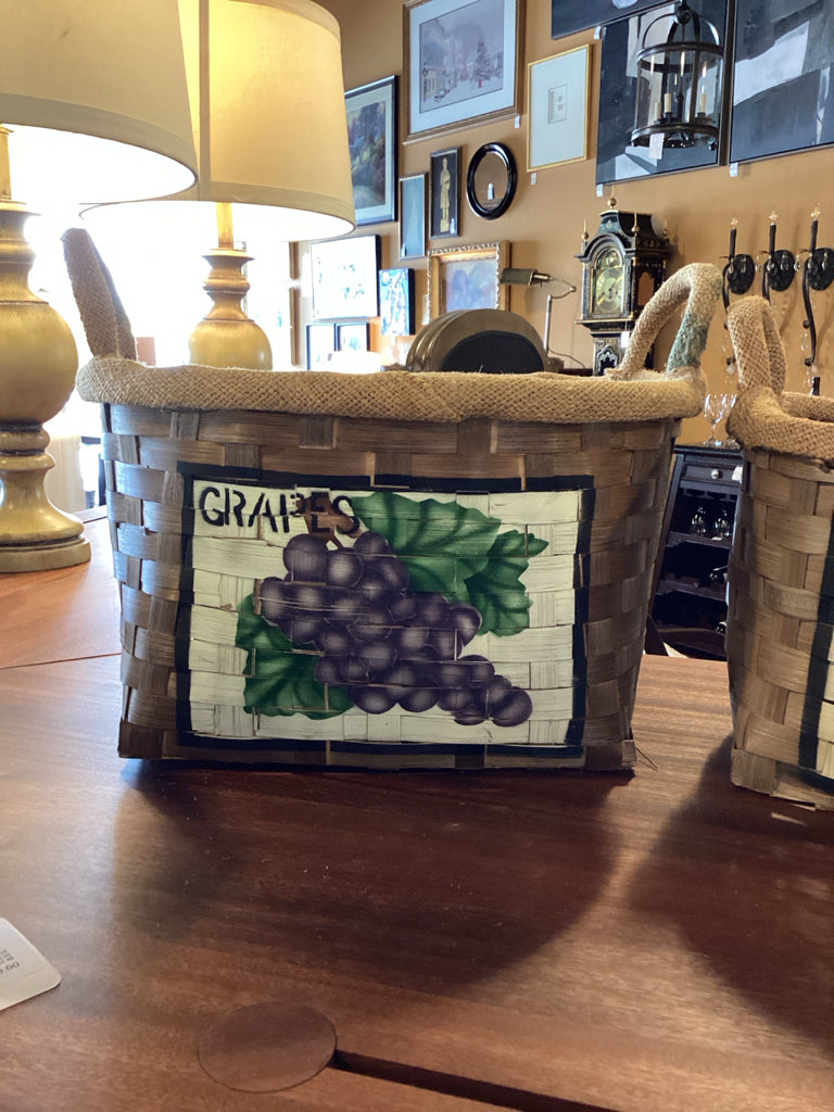 Hand-Painted Farmhouse Market Baskets