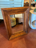 Rustic Honey Stained Pine Mirror