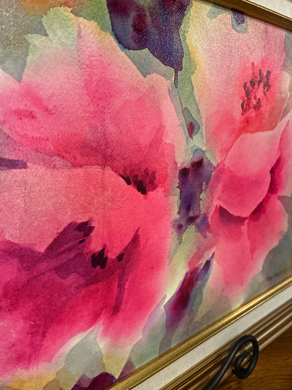 RON MAFFETT-"SUSIE'S POPPIES"|Signed Watercolor