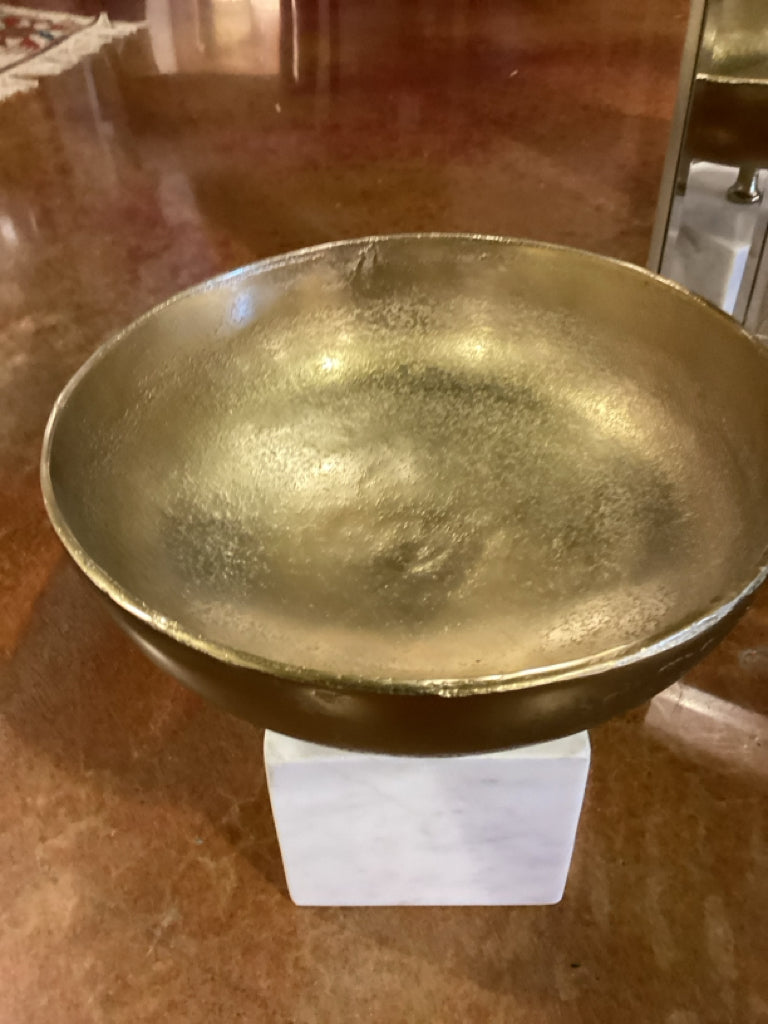 Gold Pedestal Bowl