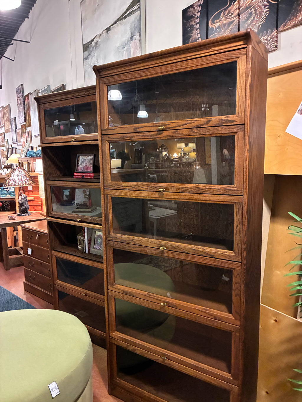 Traditional Oak Barrister Bookcase