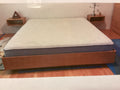 Bed Handmade King Platform w/2 wallmount nightstands made in NC