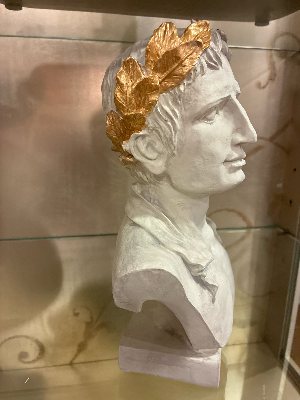 Roman-Style Atticus bust with Laurel Wreath