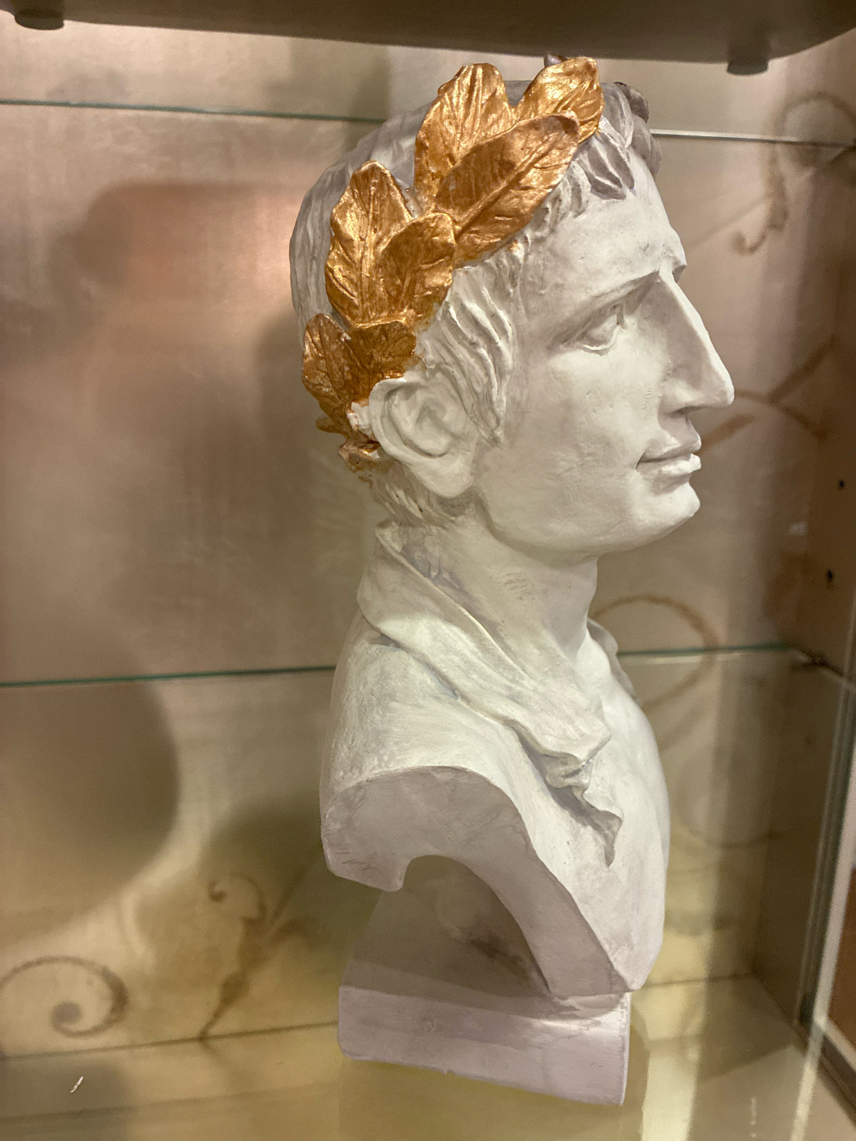 Roman-Style Atticus bust with Laurel Wreath