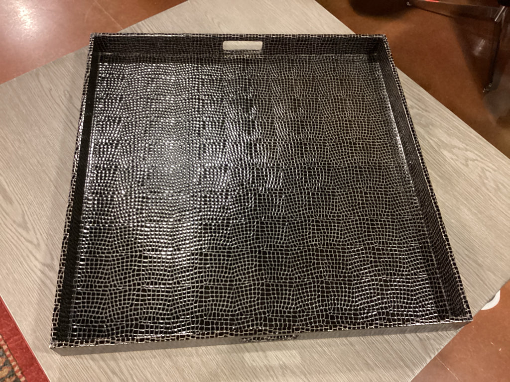 Williams & Sonoma Crocodile Leather Tray