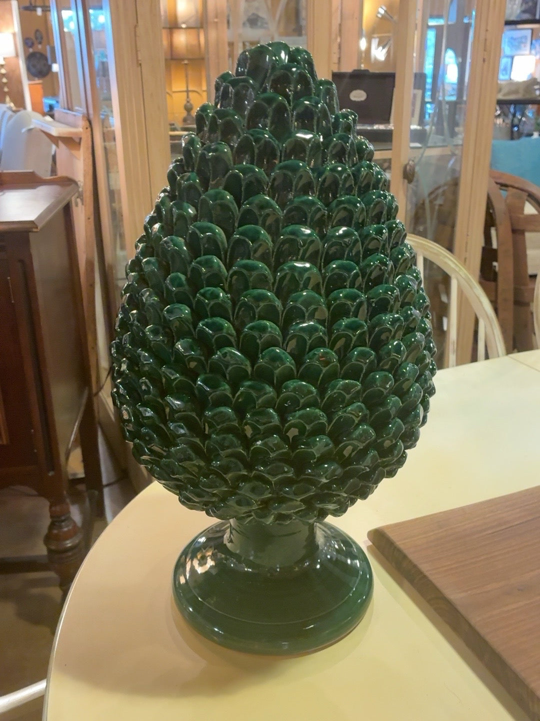 Large Italian-Style Ceramic Pine Cone (PIGNA)