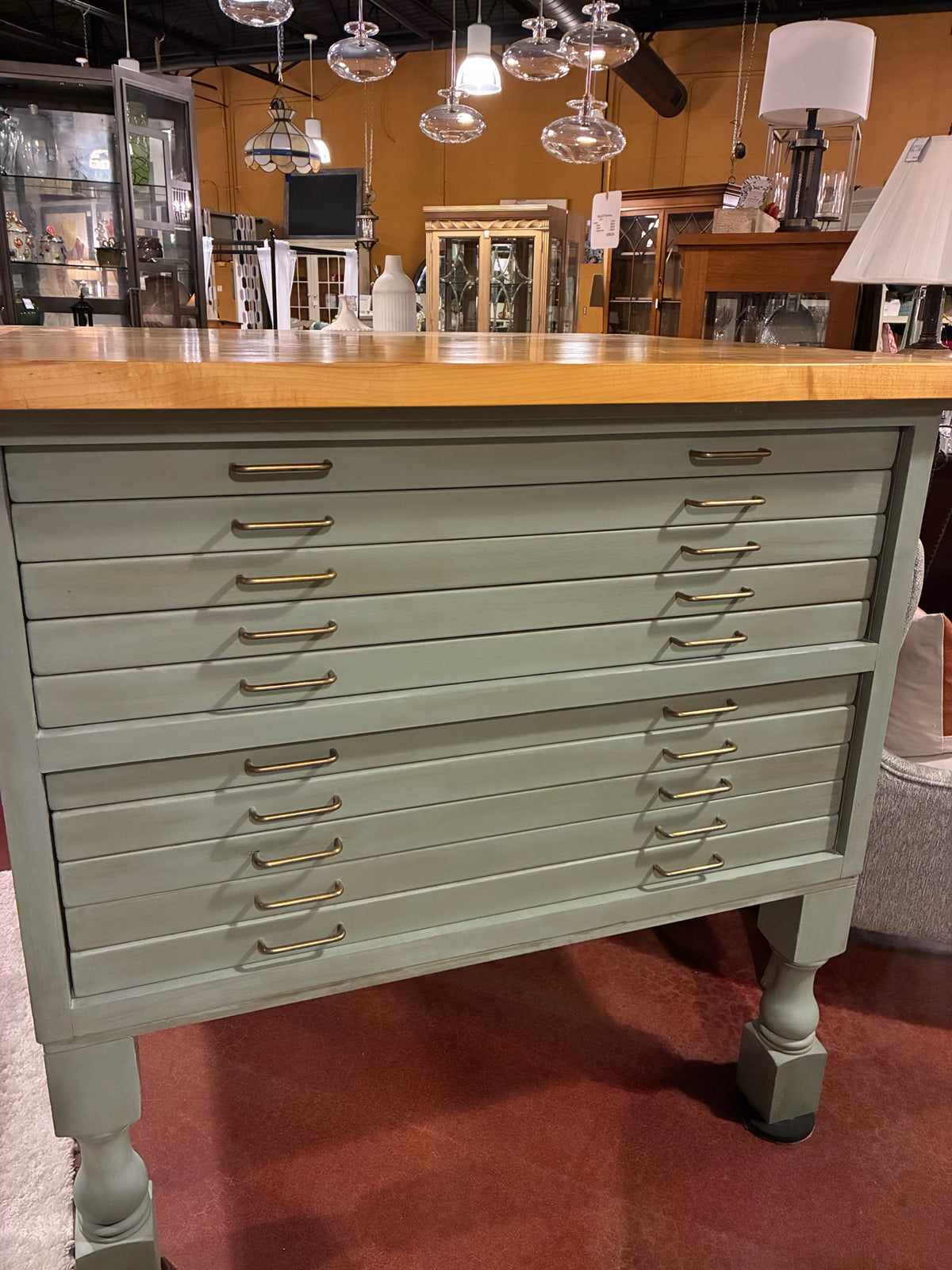 Vintage Architectural Flat-File Cabinet