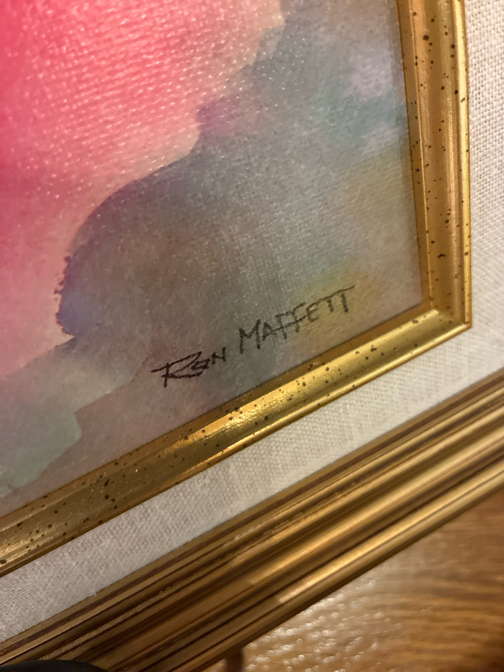 RON MAFFETT-"SUSIE'S POPPIES"|Signed Watercolor
