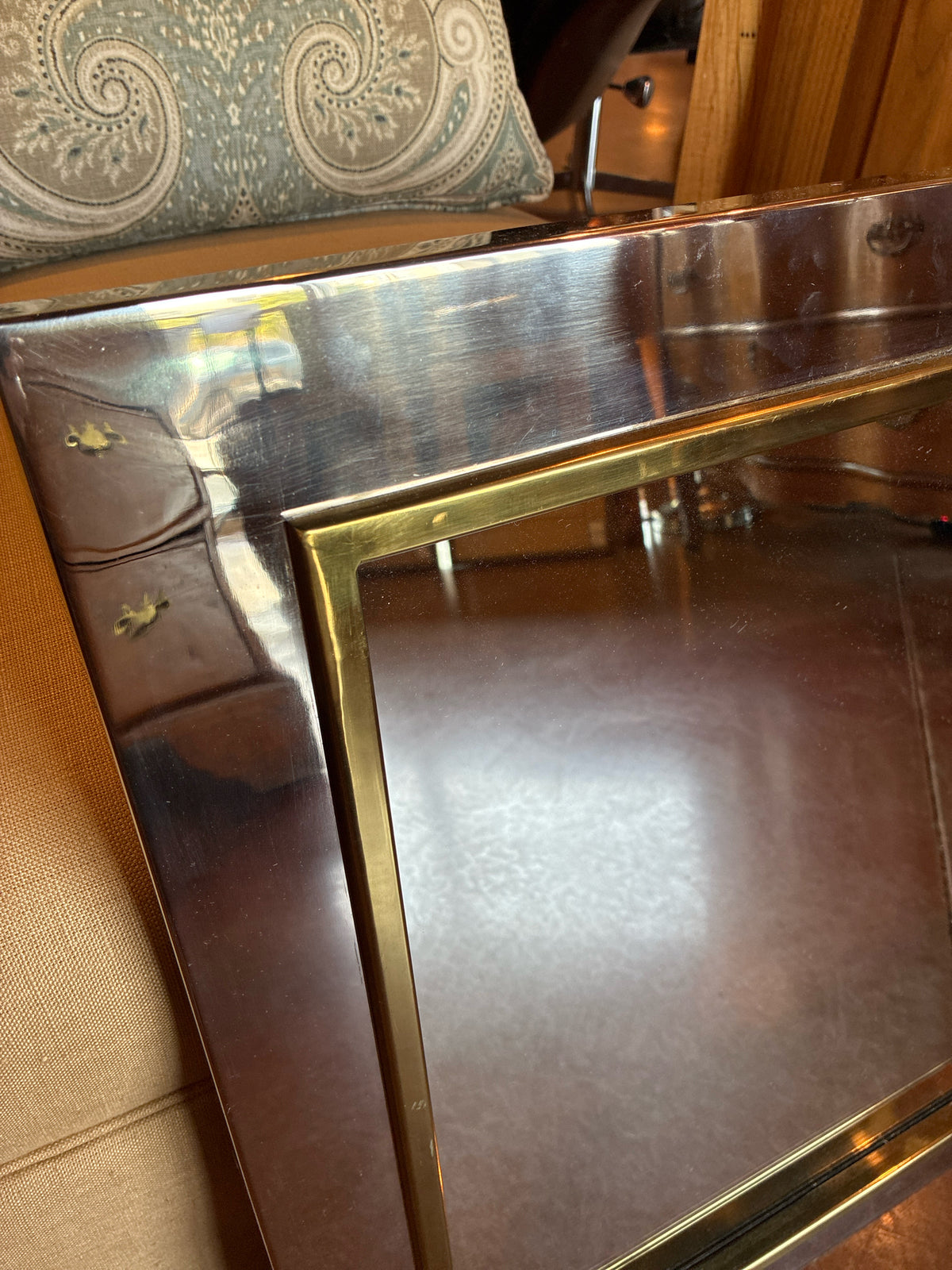 Mirror POTTERY BARN Silver/Gold w/tag