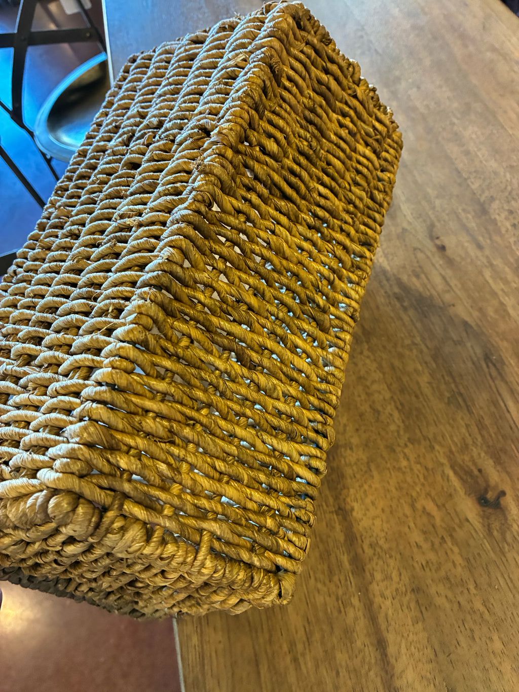 RECTANGULAR WOVEN STORAGE BASKETS — SET OF 2