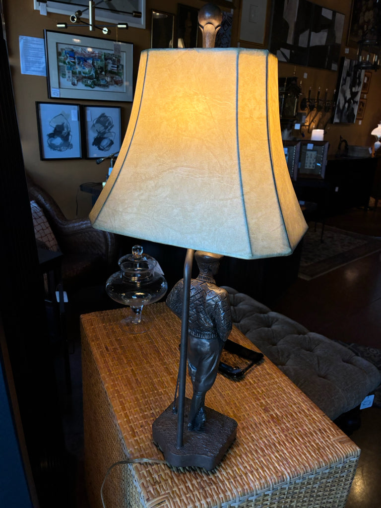 Vintage Golf Figural Table Lamp with Bronze Finish