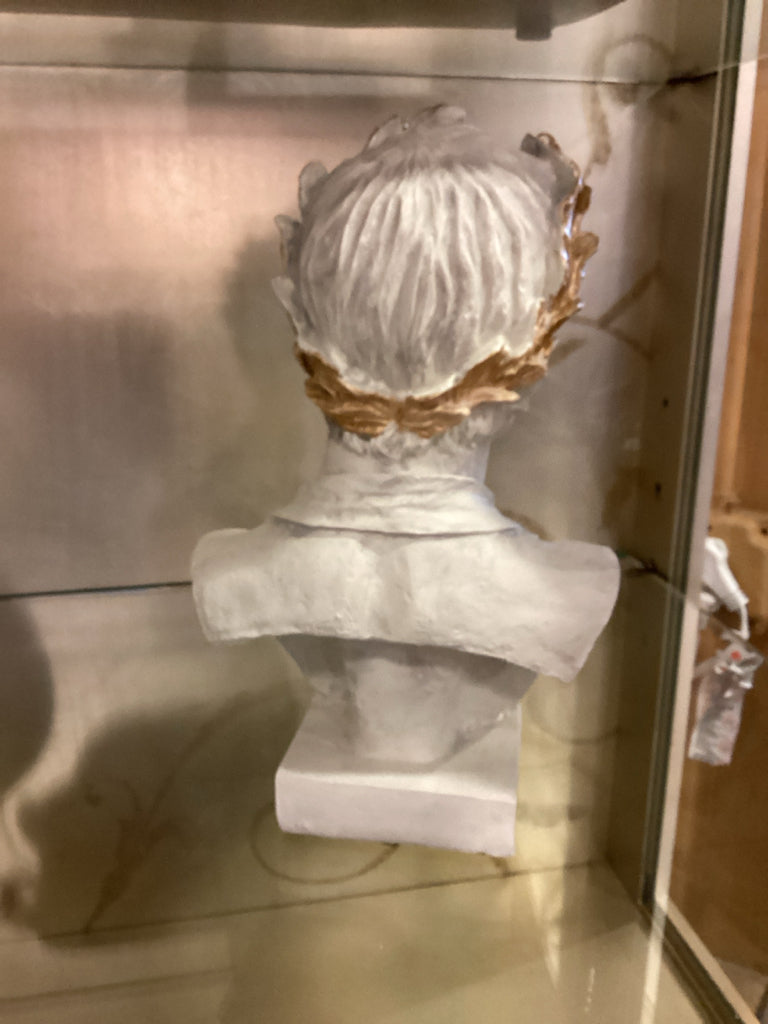 Roman-Style Atticus bust with Laurel Wreath