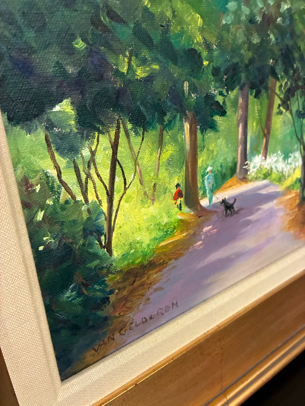 Signed "van Gelderen" Park Landscape - Original Oil