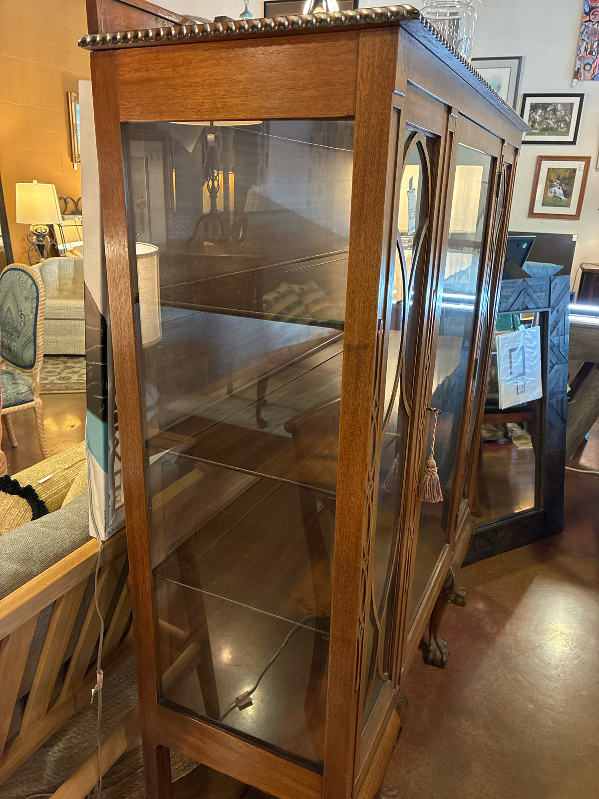 Antique BANTA Display Cabinet |Early 1900's 47.5Lx64.25Hx17.75D