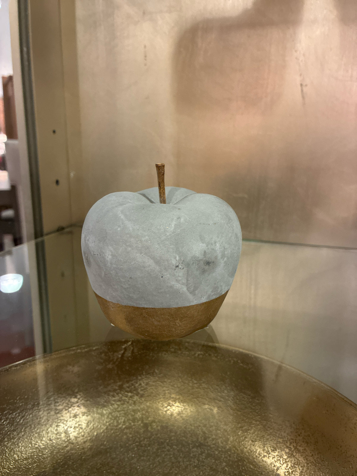 Cement Apple Sculpture