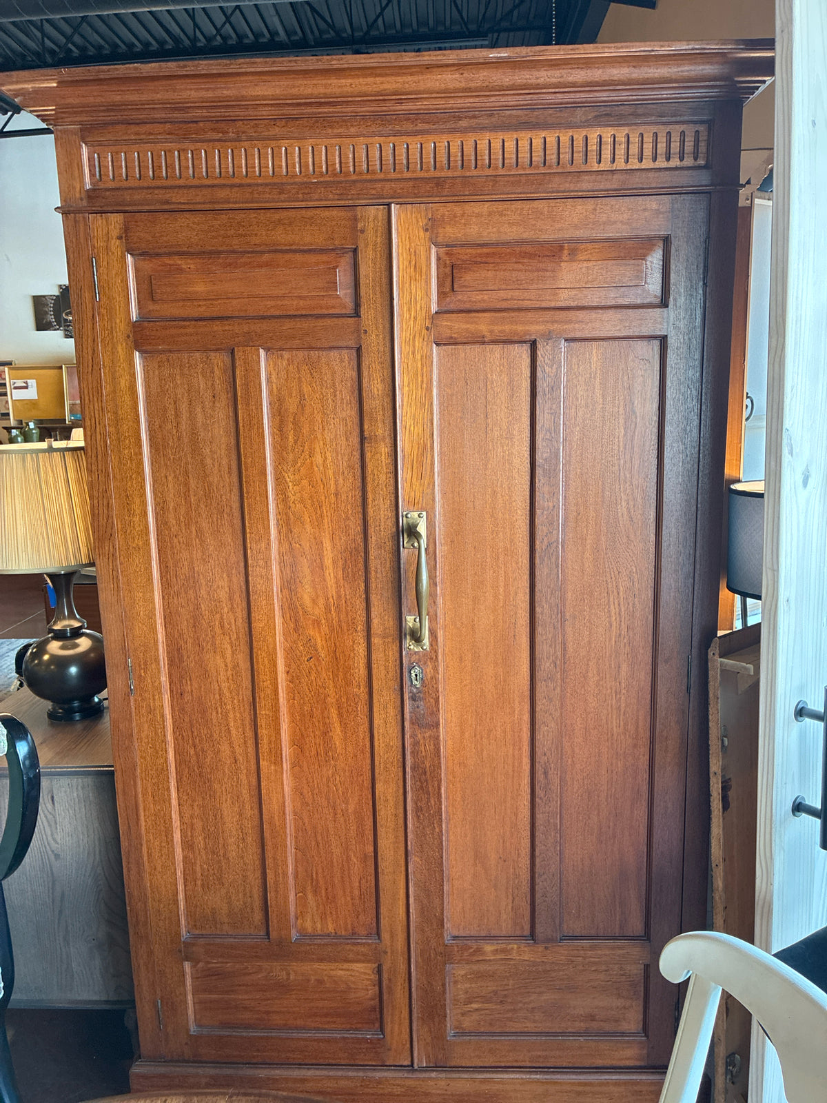 Beautiful Solid Wood Walnut Armoire - A Unicorn!