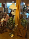 Lamp/ Antique- Floor Lamp Hobnail