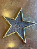 Rustic Metal Star in Wood Frame