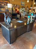 CENTURY Seven Drawer Leather Top Soft Close Desk