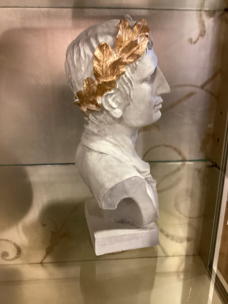 Roman-Style Atticus bust with Laurel Wreath