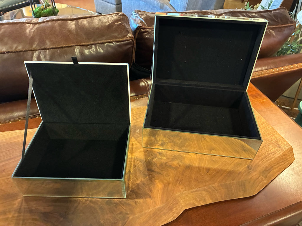 Nicole Miller Home Agate-Design Mirrored Keepsake Box