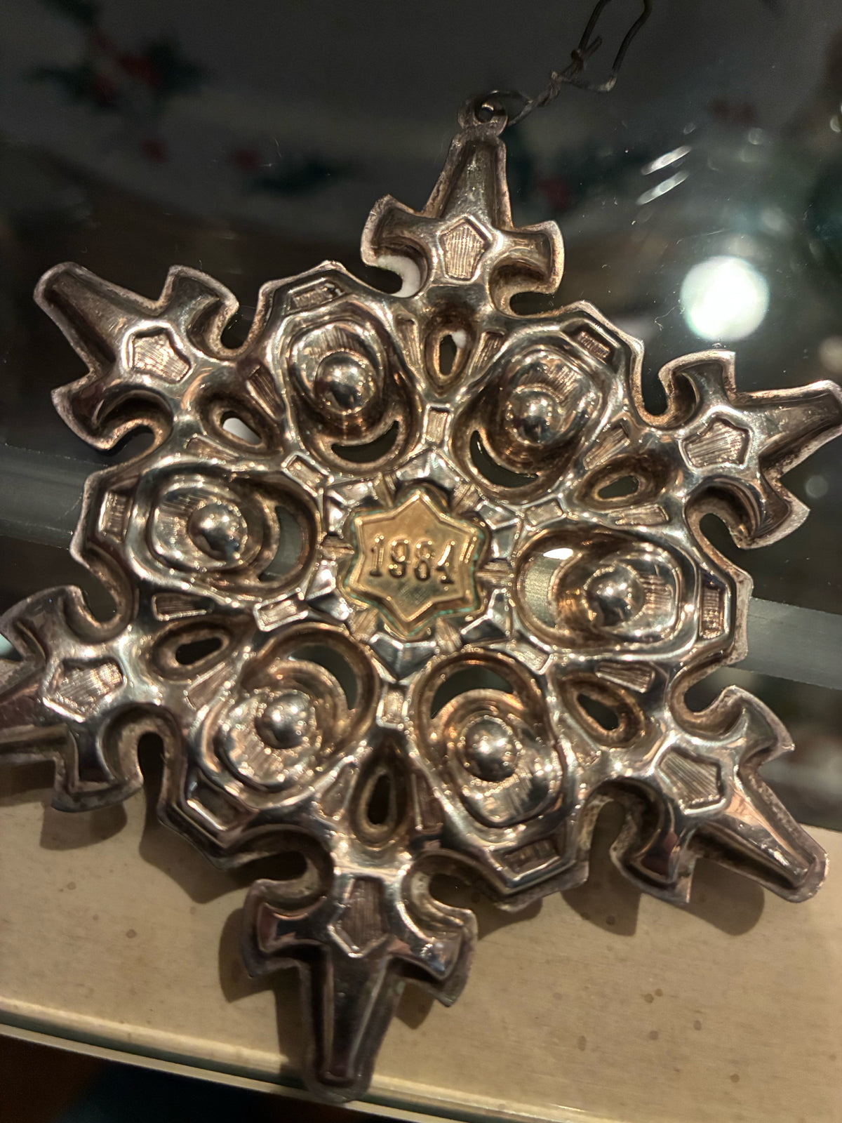 GORHAM STERLING SILVER CHRISTMAS SNOWFLAKE ORNAMENTS — SET OF 3