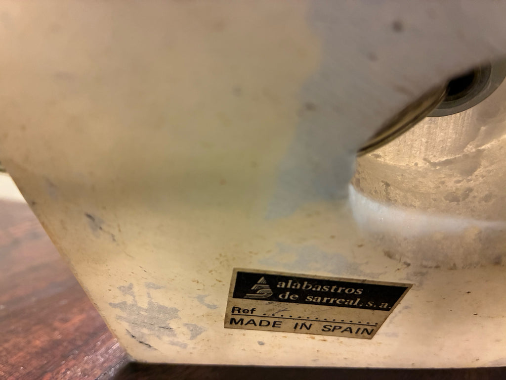 Spanish Alabaster Column Table Lamp