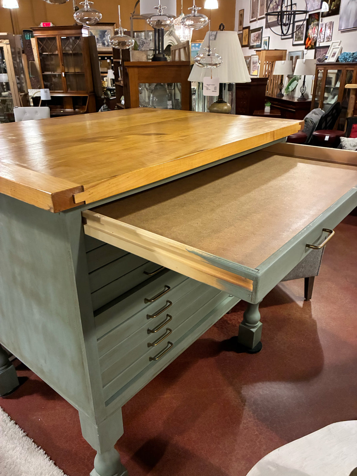 Vintage Architectural Flat-File Cabinet
