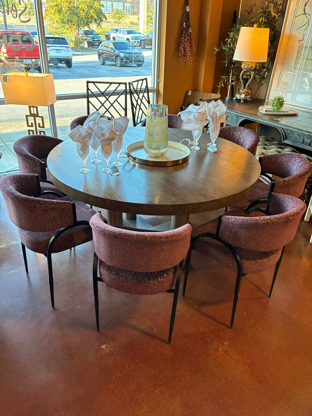 Bahati Chair in Plum