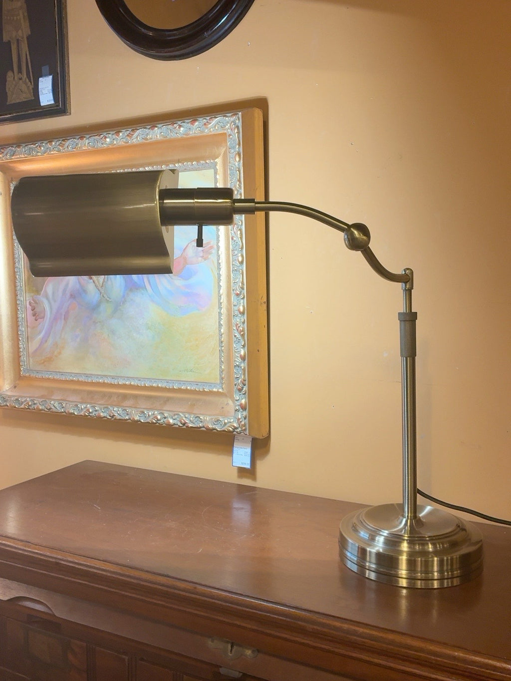 Adjustable Brass Pharmacy Desk Lamp