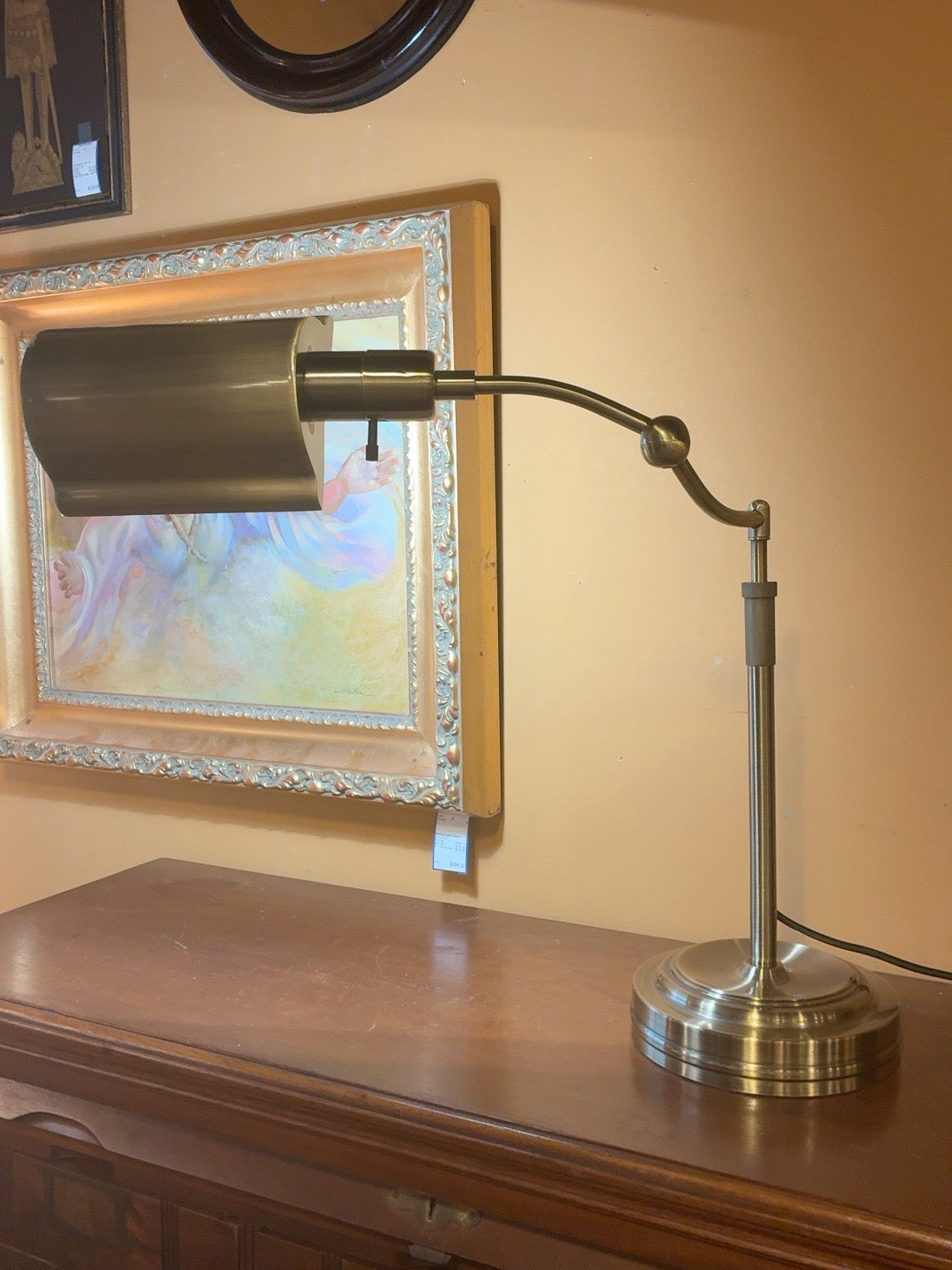 Adjustable Brass Pharmacy Desk Lamp