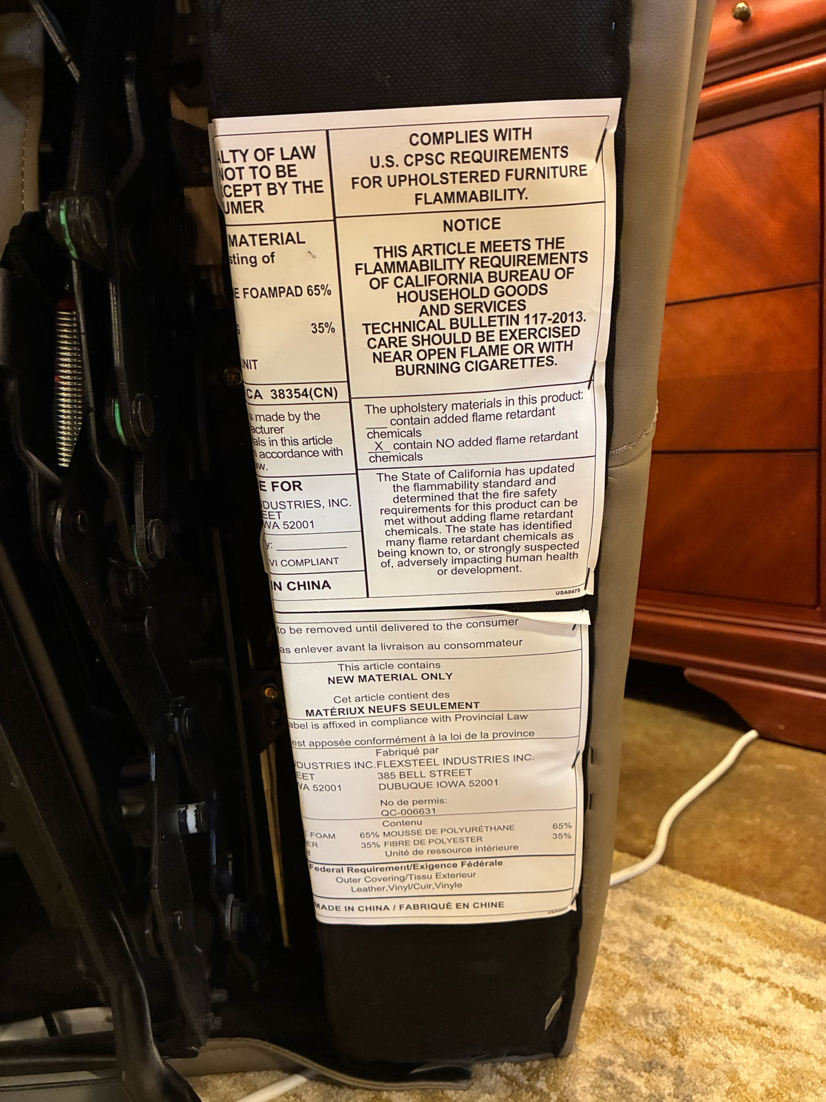 Flexsteel Power Recliner