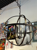 Bronze 5-Ligh Armillary ORB Chandelier