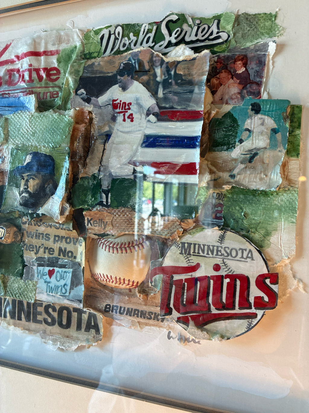 1987 Minnesota Twins World Series Mixe-Media Memorabilia